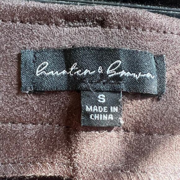 Unbranded Women's Cargo Pant Mid Rise Lightweight Solid Brown Size Small - Picture 3 of 5